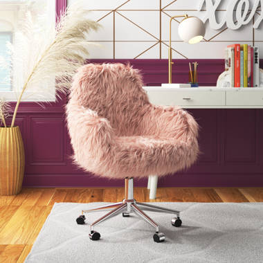 Mercer41 Faux Fur Task Chair Reviews Wayfair